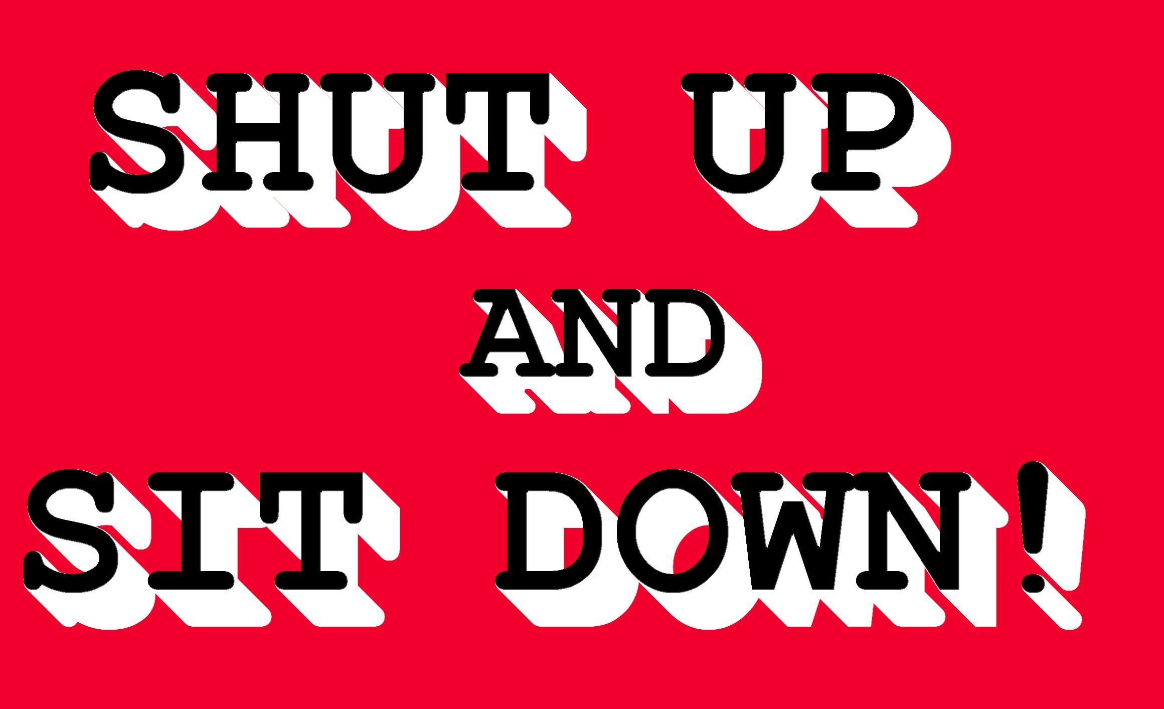 Shut up and Sit Down - A Telegraph Slasher: Comedy about Talk Shows